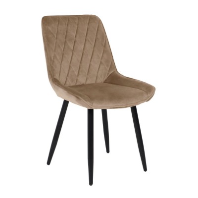 Стул NIKA, бежевый велюр HLR-08/черный